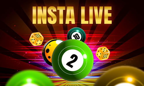 Play247 Insta Live casino game with bingo balls and dice